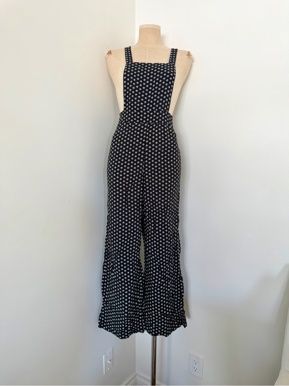 Sky and Sparrow Black Polka Dot Jumpsuit